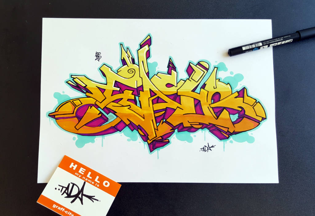 Detail Simple Graffiti Colors Nomer 52