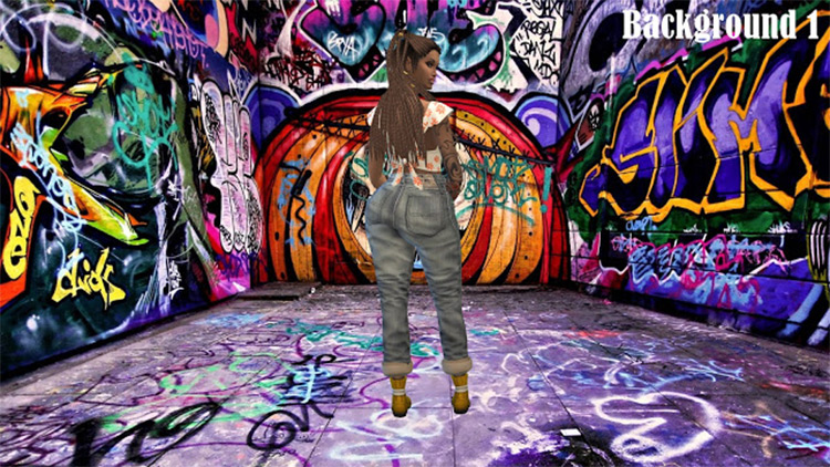 Detail Sims 3 Graffiti Wallpaper Nomer 8