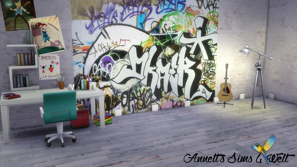 Detail Sims 3 Graffiti Wallpaper Nomer 13