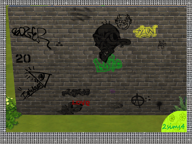 Detail Sims 3 Graffiti Wallpaper Nomer 33