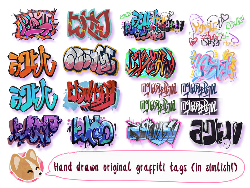 Detail Sims 4 Graffiti Cc Nomer 12