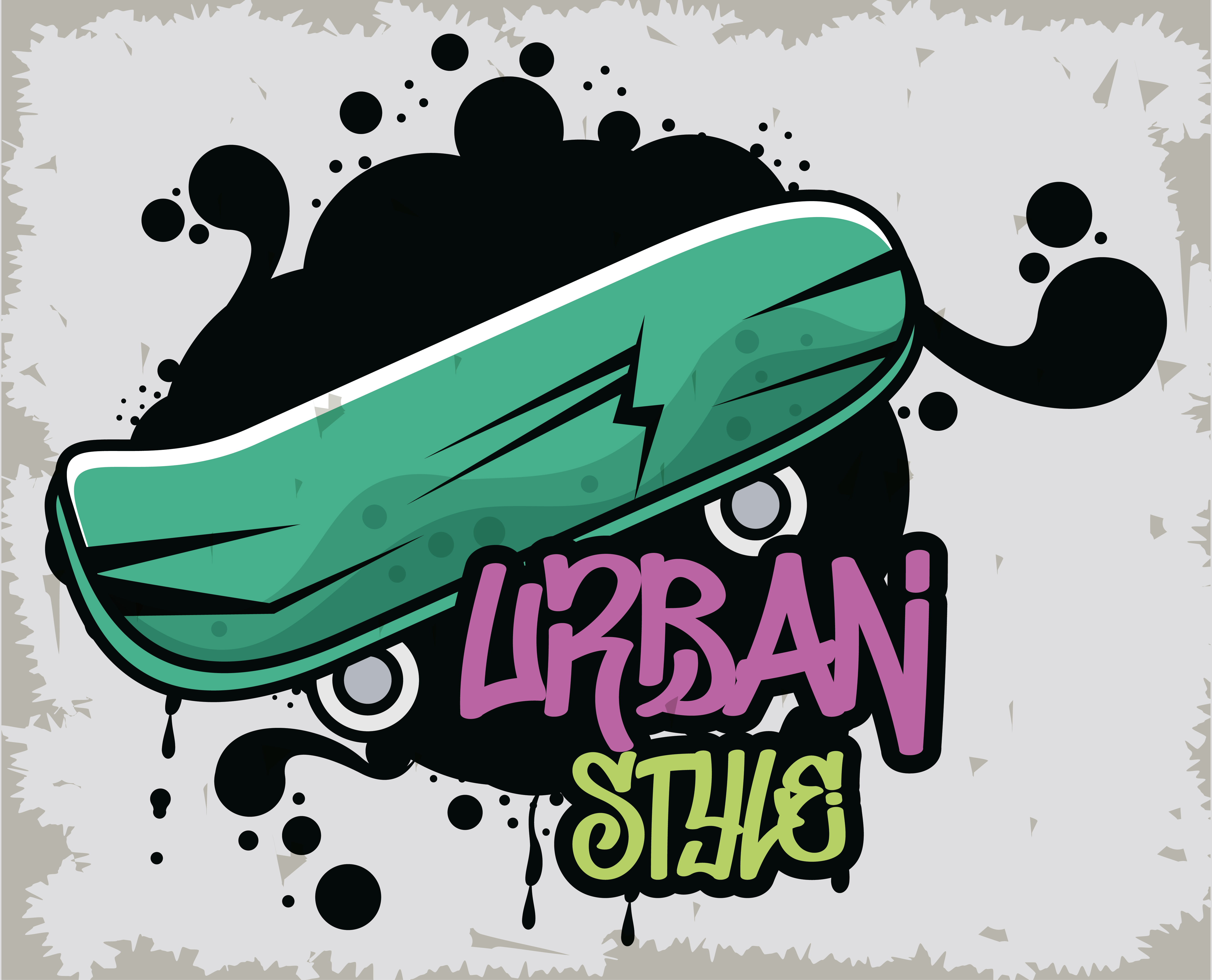 Detail Skater Graffiti Vector Nomer 5