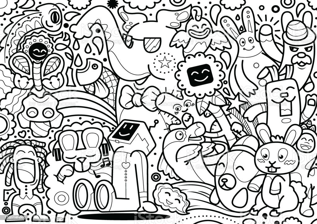 Detail Sketh Graffiti Monster Nomer 34