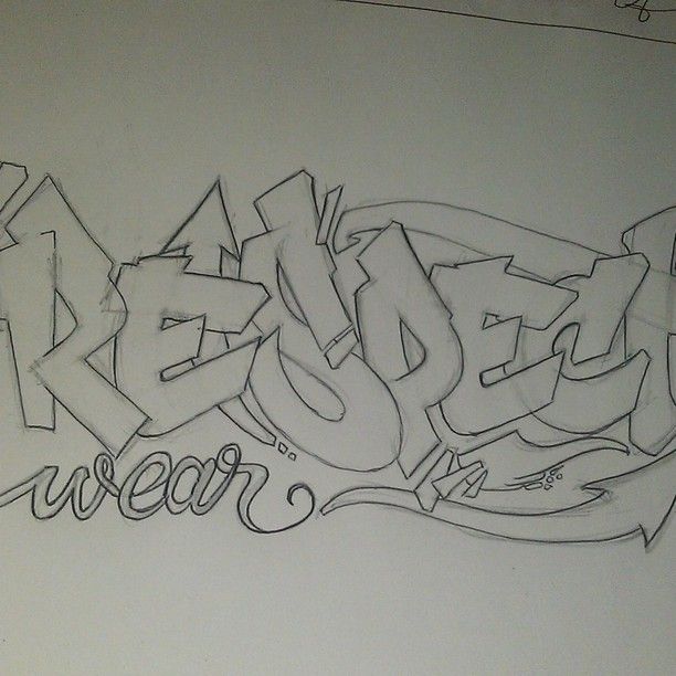 Detail Sketsa Alphabet Graffiti Nomer 3