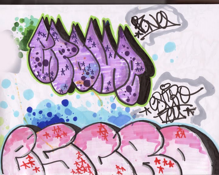 Detail Sketsa Alphabet Graffiti Nomer 33