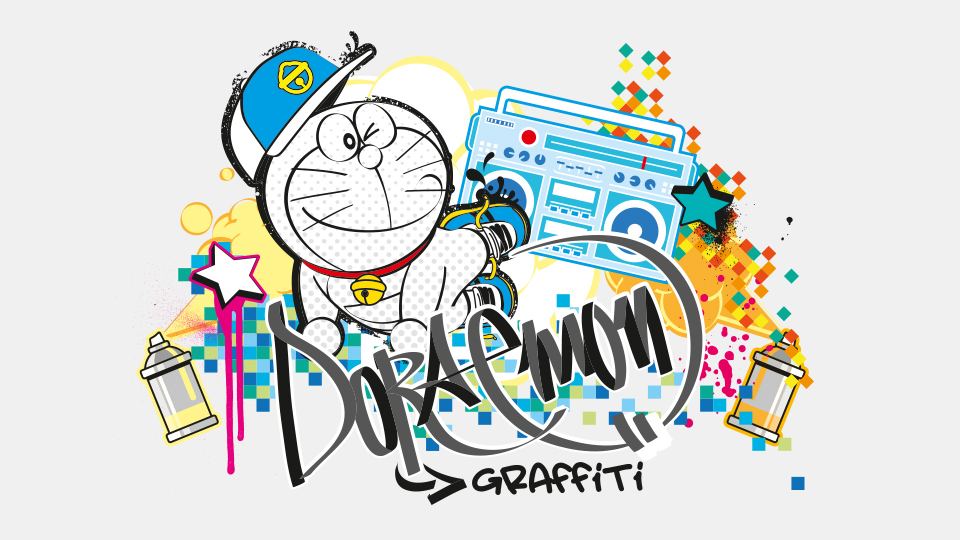 Detail Sketsa Graffiti Doraemon Nomer 13