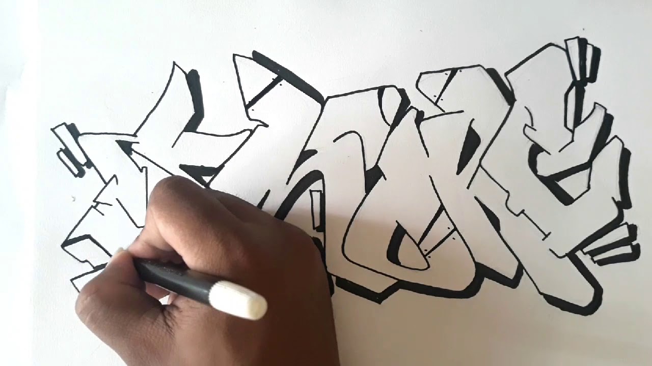 Detail Sketsa Graffiti Untuk Pemula Nomer 4