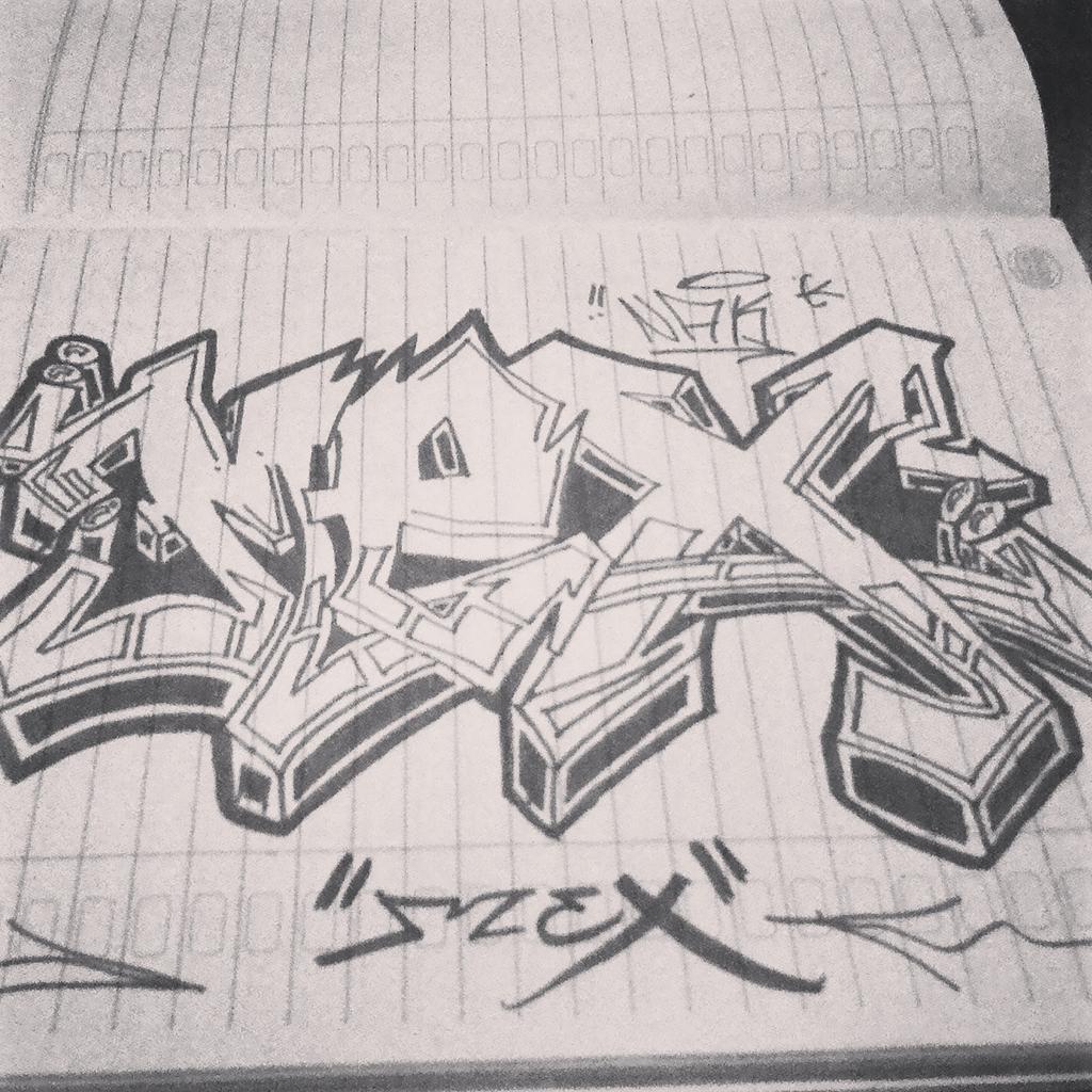 Detail Sketsa Graffiti Wizard Nomer 20