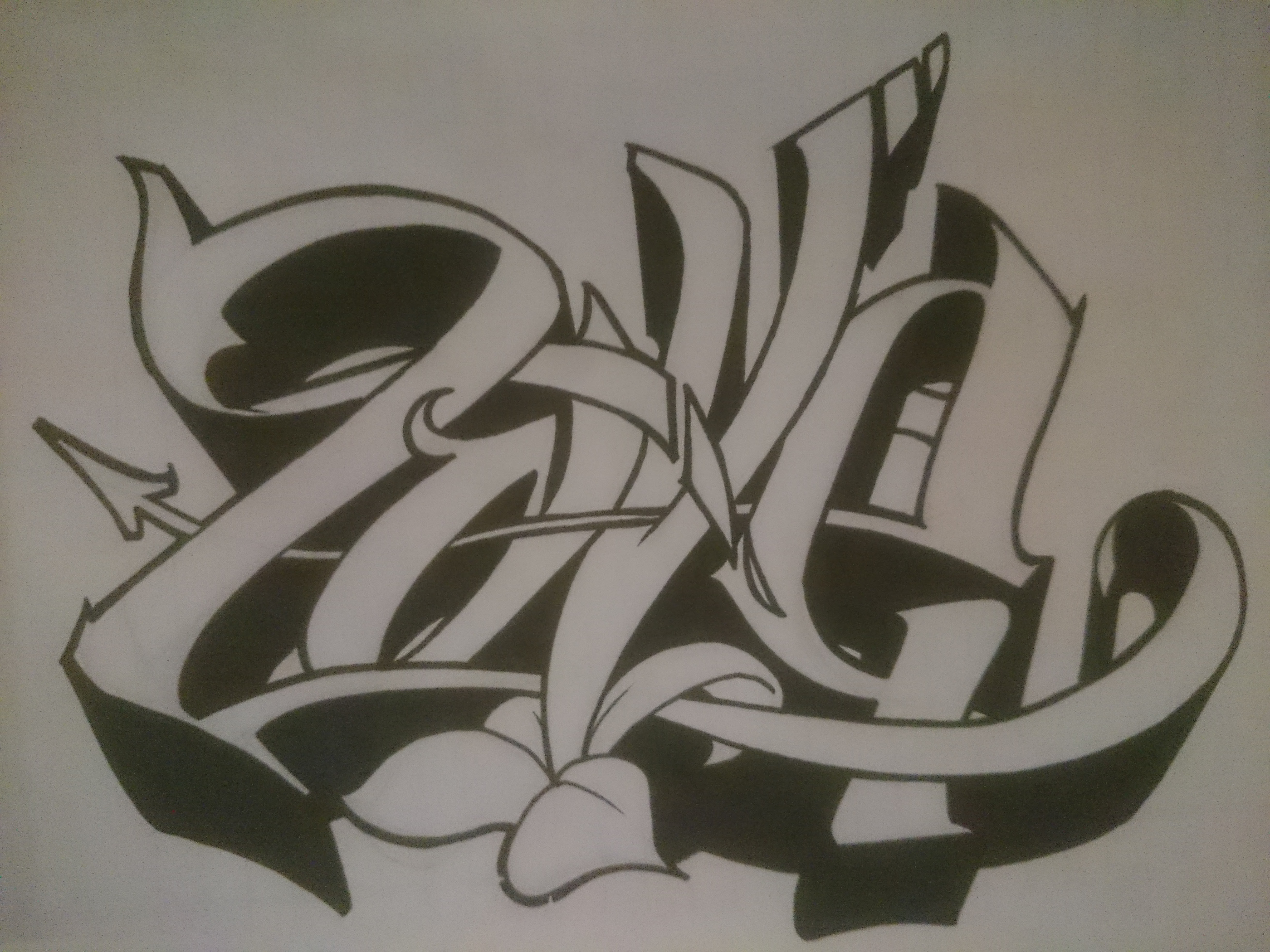 Detail Sketsa Slank Graffiti Nomer 11