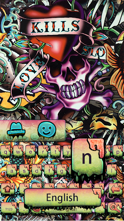 Detail Skull Graffiti Keyboard Nomer 32