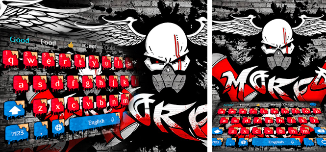 Detail Skull Graffiti Keyboard Nomer 41