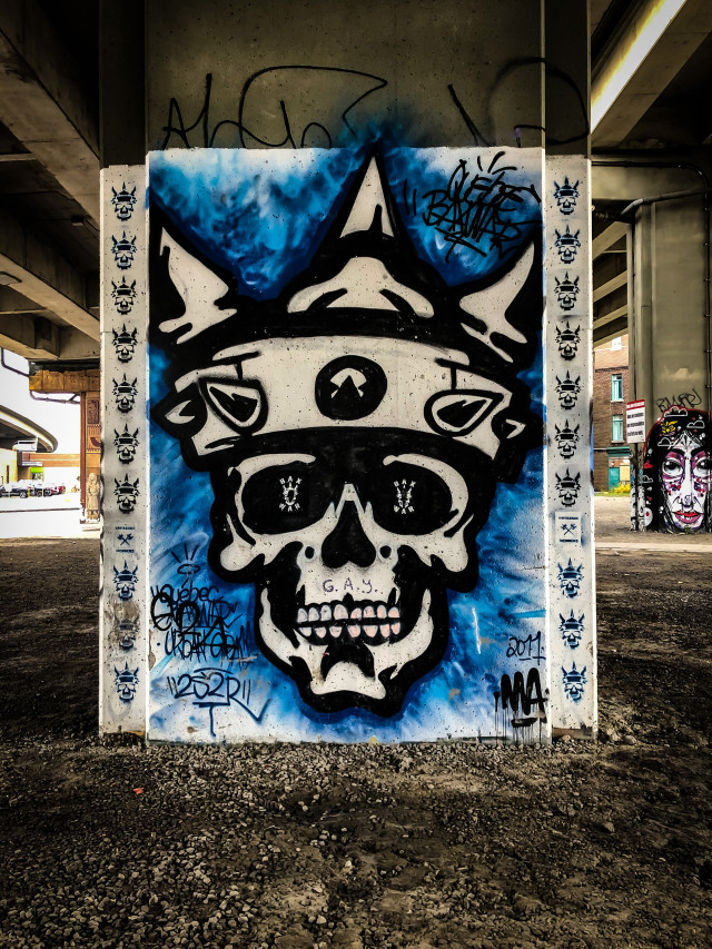 Detail Skull Graffiti Parka Nomer 18