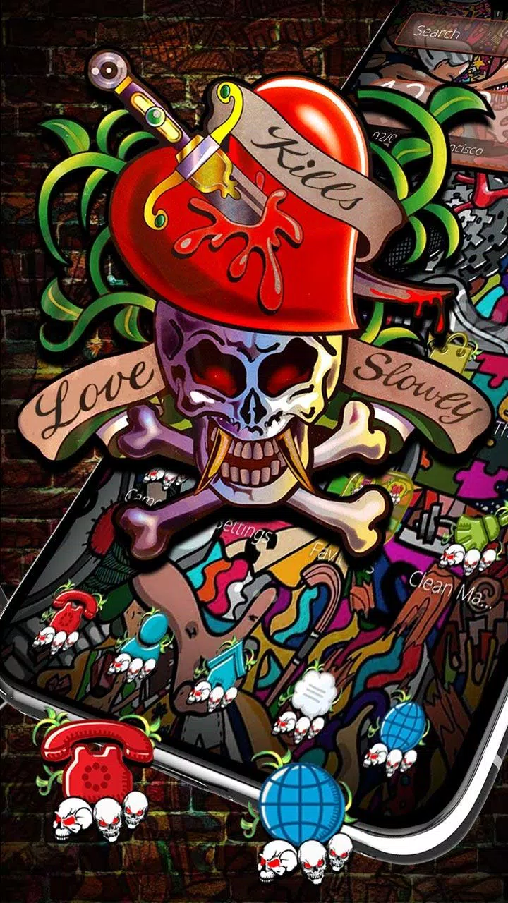 Skull Graffiti Theme - KibrisPDR