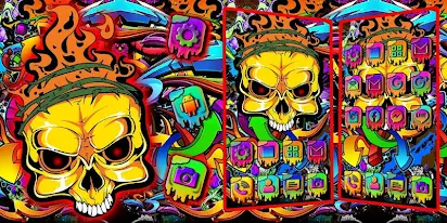Detail Skull Graffiti Theme Nomer 22