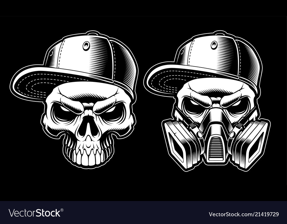 Detail Skull Graffiti Vector Nomer 11