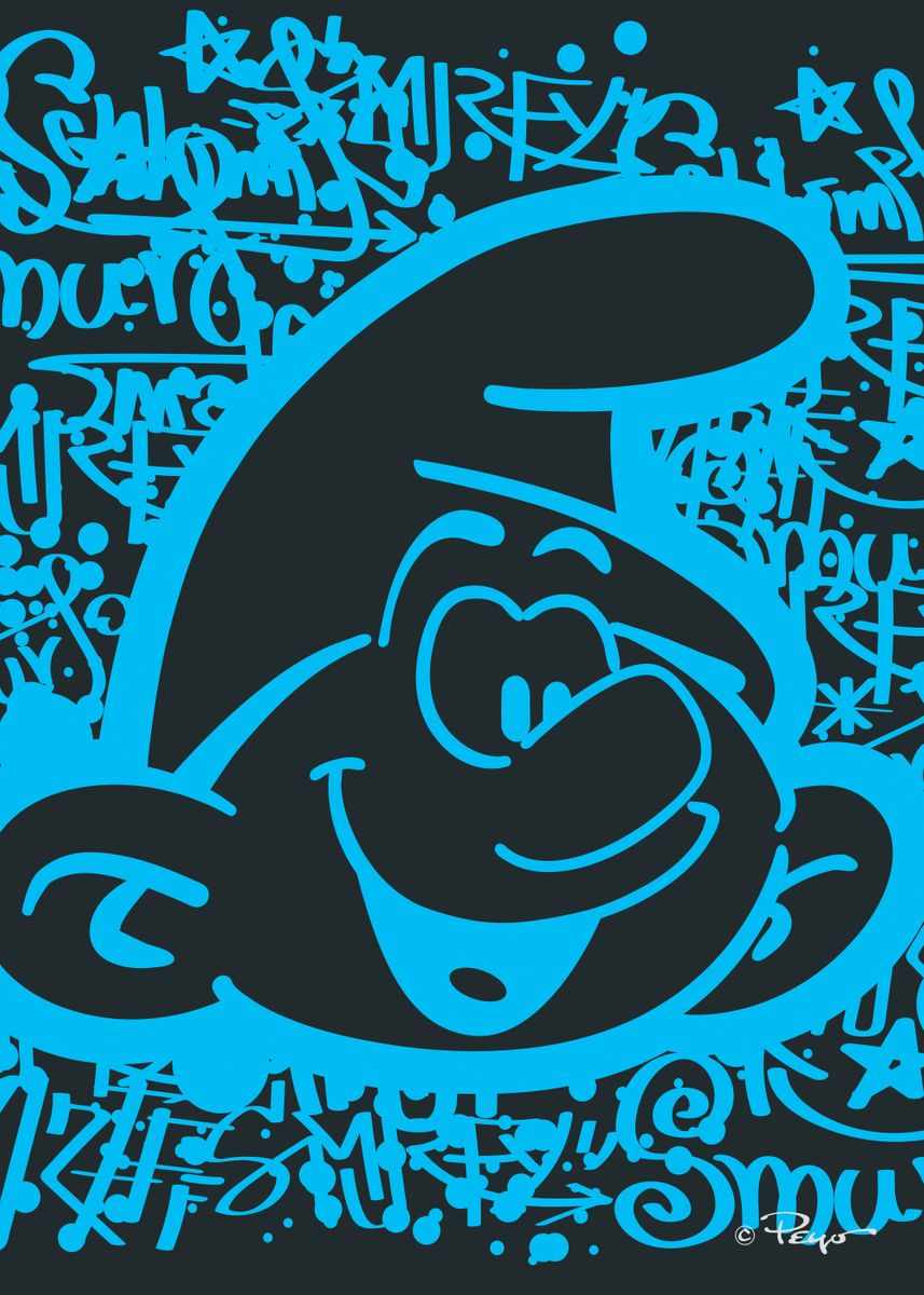 Detail Smurf Graffiti Nomer 22