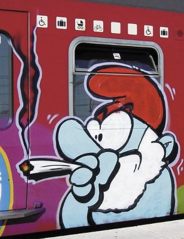 Detail Smurf Graffiti Nomer 26