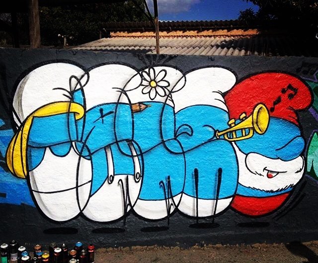 Detail Smurf Graffiti Nomer 33