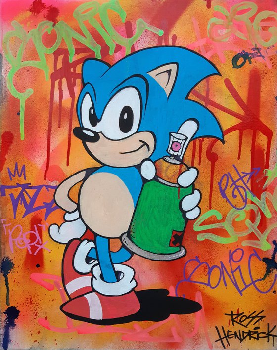 Detail Sonic Comic Graffiti Nomer 45