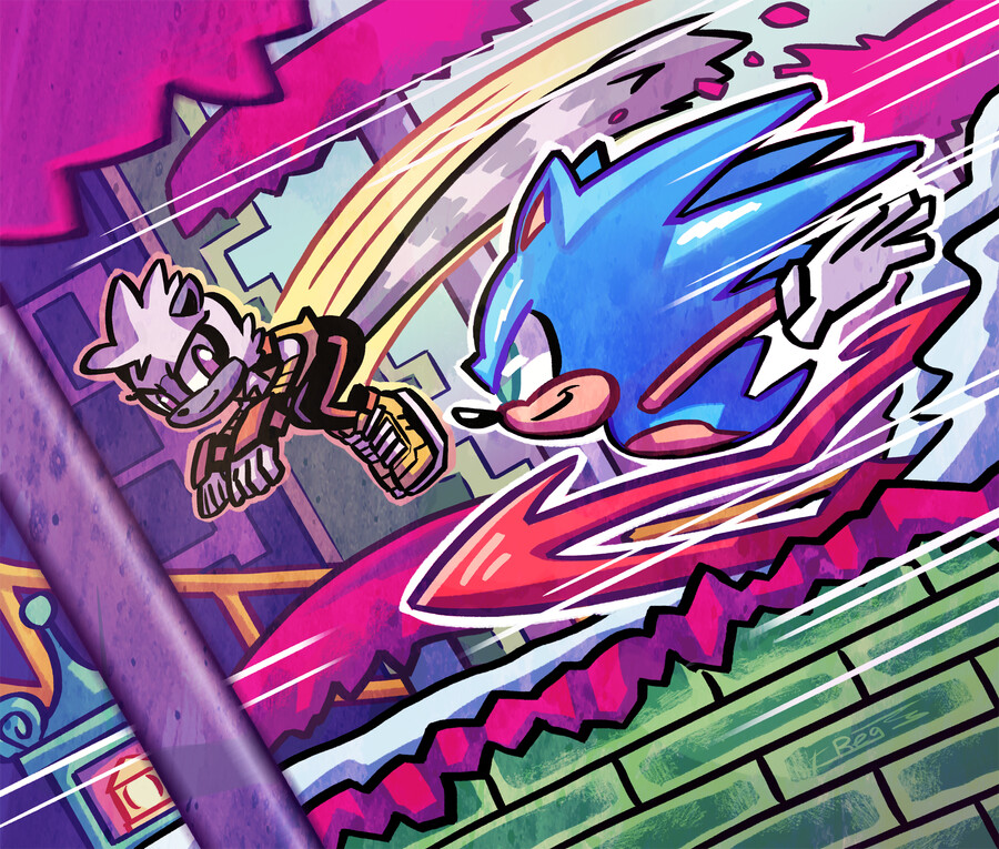 Detail Sonic Comic Graffiti Nomer 49