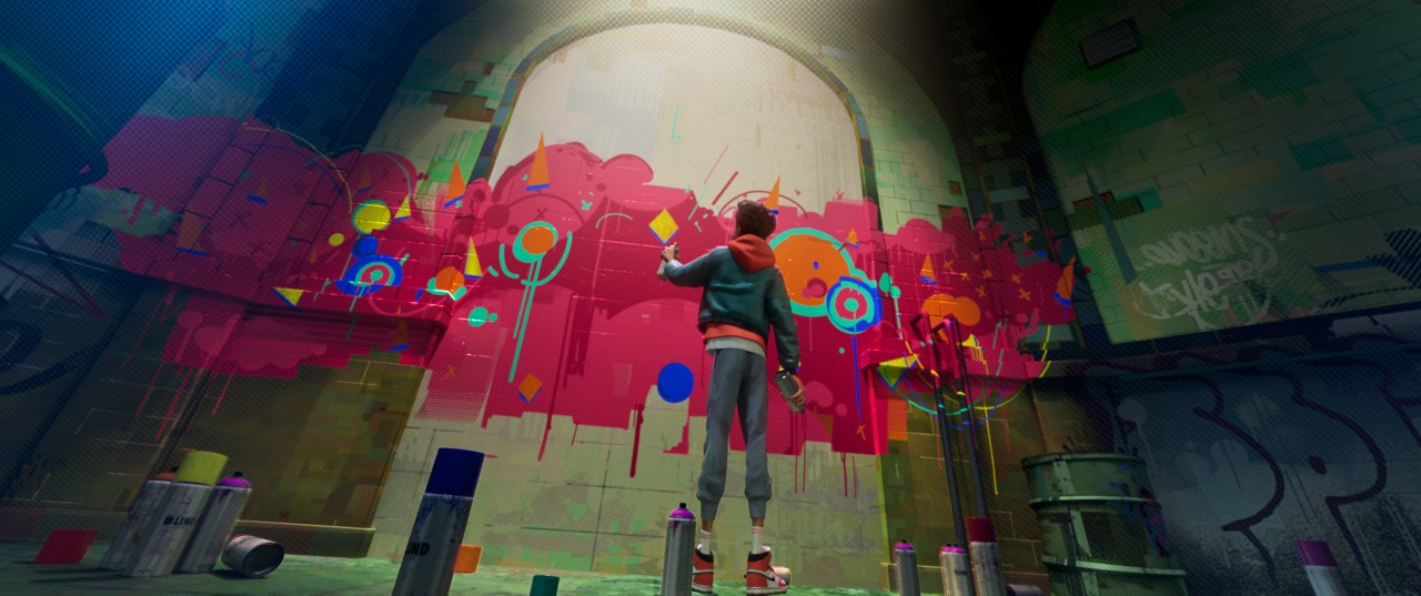 Detail Spider Man Into The Spider Verse Graffiti Nomer 25