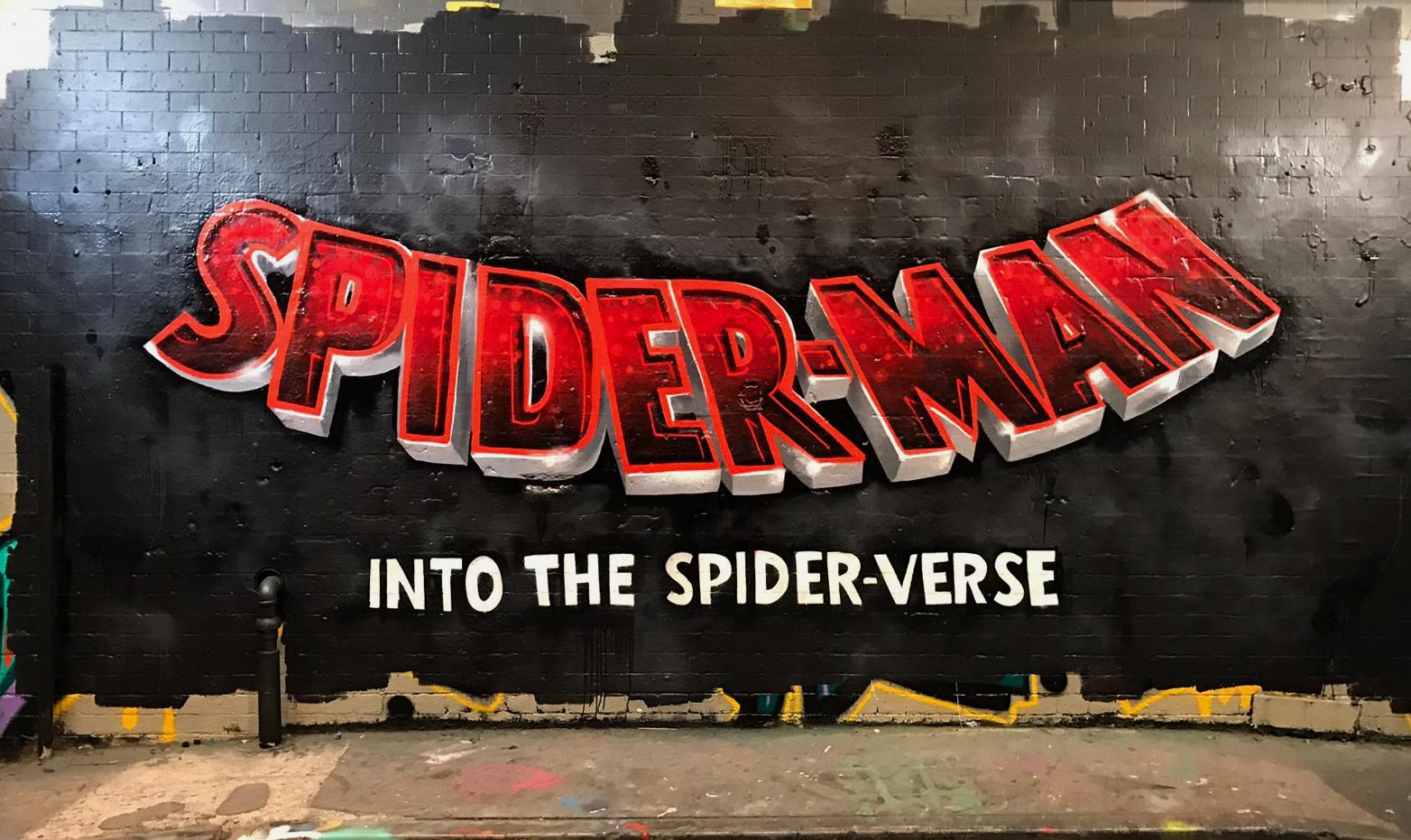 Detail Spider Man Into The Spider Verse Graffiti Nomer 37