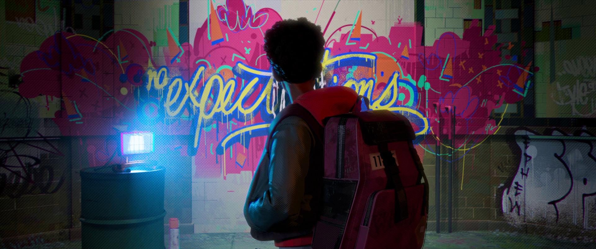 Detail Spider Man Into The Spider Verse Graffiti Nomer 44