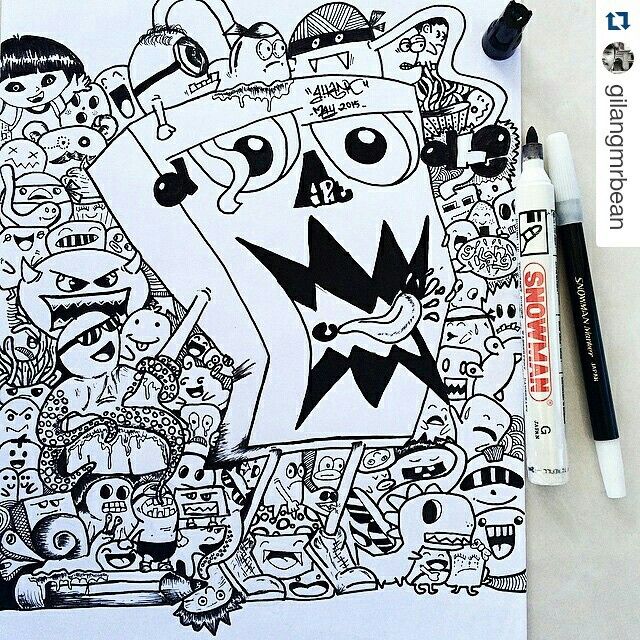 Detail Spidol Sketch Graffiti Nomer 25