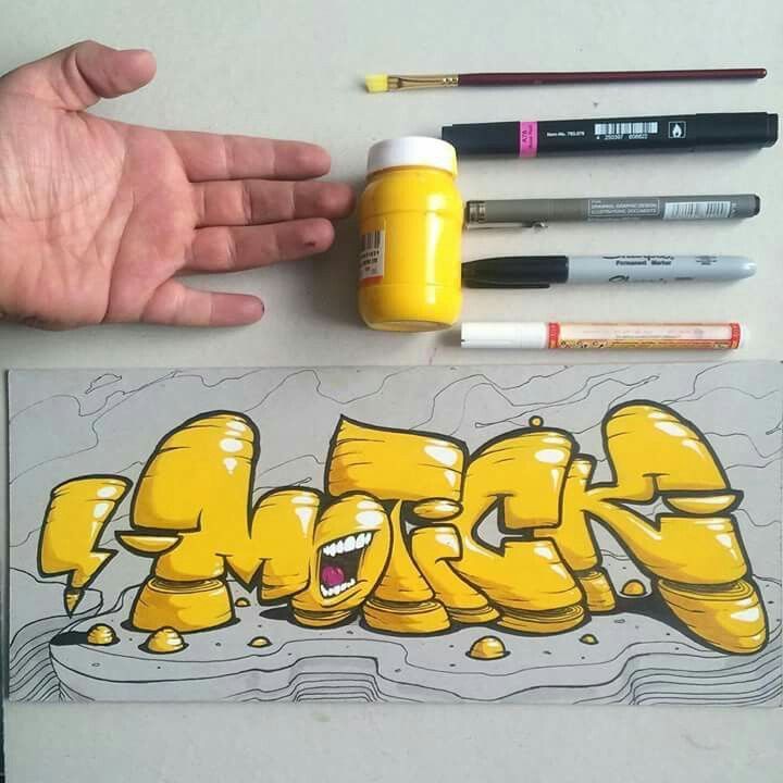 Detail Spidol Sketch Graffiti Nomer 53