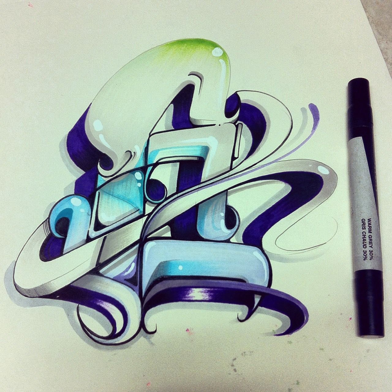 Detail Spidol Sketch Graffiti Nomer 54