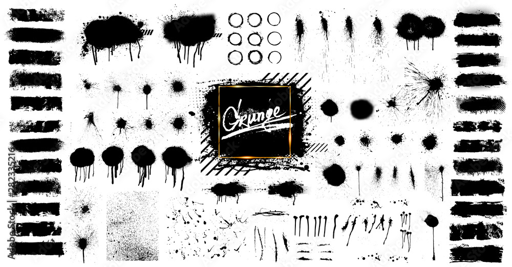 Download Spray And Brush Graffiti Vector Nomer 55