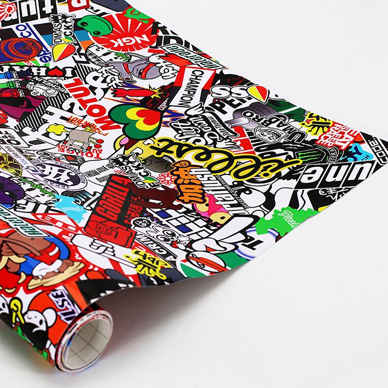 Detail Sticker Bomb Graffiti Wrap Motorcycle Nomer 47