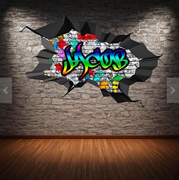 Detail Sticker Graffiti 3d Nomer 26