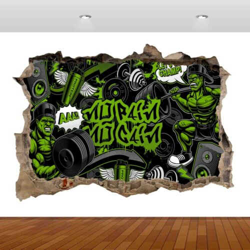 Detail Sticker Graffiti 3d Nomer 31