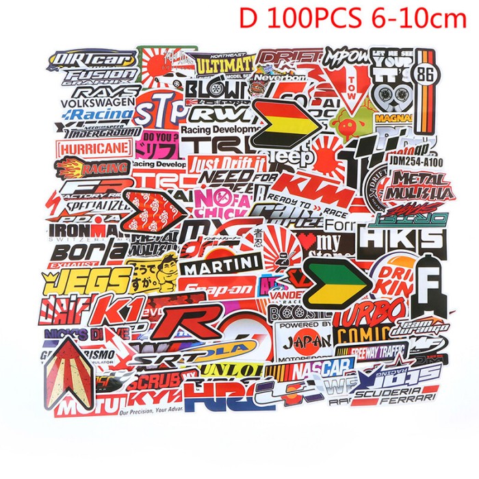 Detail Sticker Graffiti Tulisan Sponsor Motor Balap Nomer 15