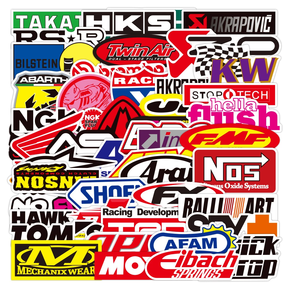 Detail Sticker Graffiti Tulisan Sponsor Motor Balap Nomer 43