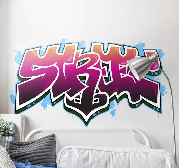 Detail Sticker Graffiti Wall Nomer 29