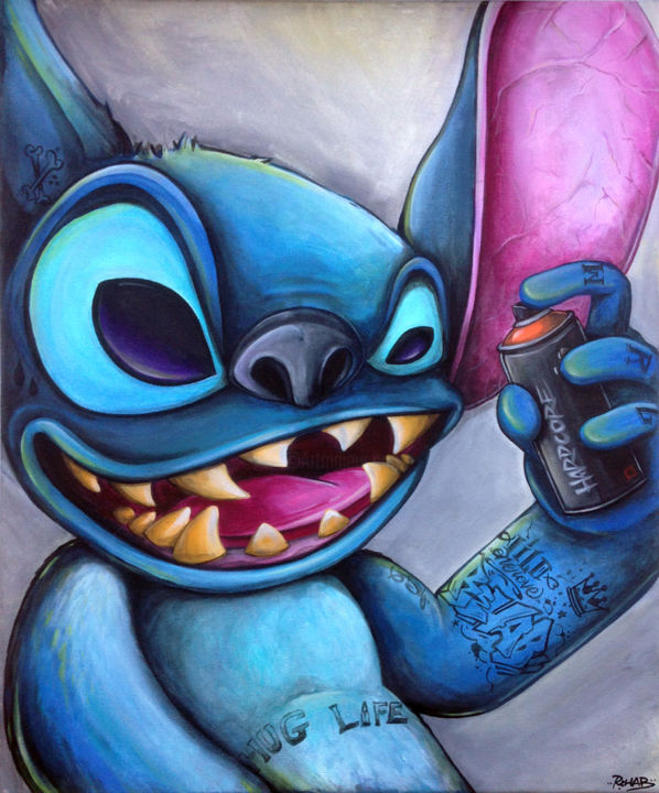 Detail Stitch Graffiti Nomer 11