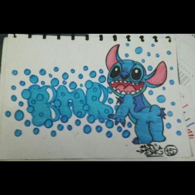 Detail Stitch Graffiti Nomer 19