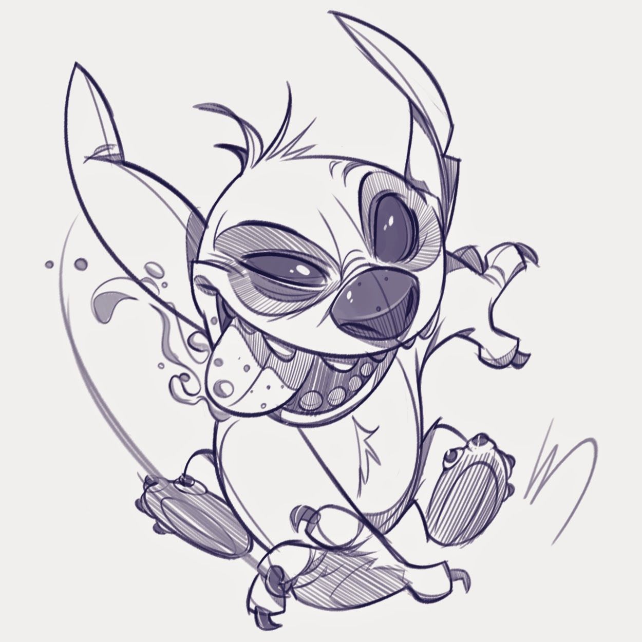 Stitch Graffiti Sketch - KibrisPDR