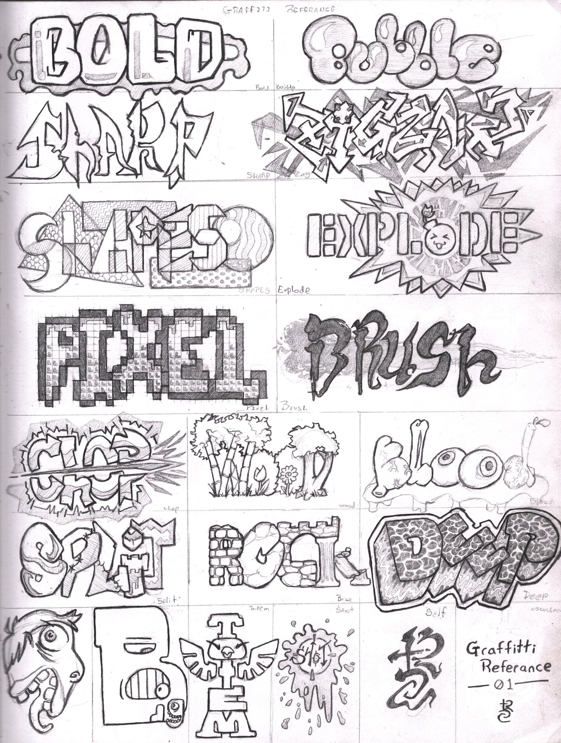Detail Stitch Graffiti Sketch Nomer 26