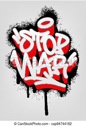 Detail Stop Graffiti Nomer 20