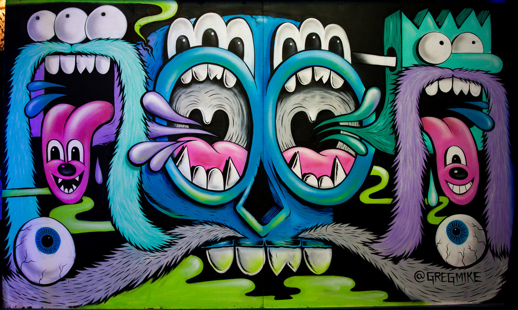 Detail Street Art Graffiti Artiste Nomer 34