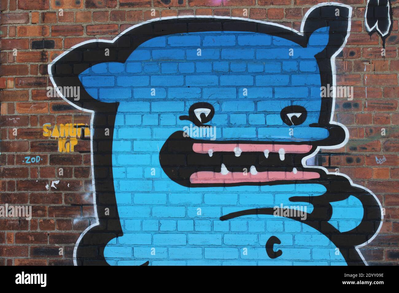 Detail Street Art Graffiti Monster Nomer 20
