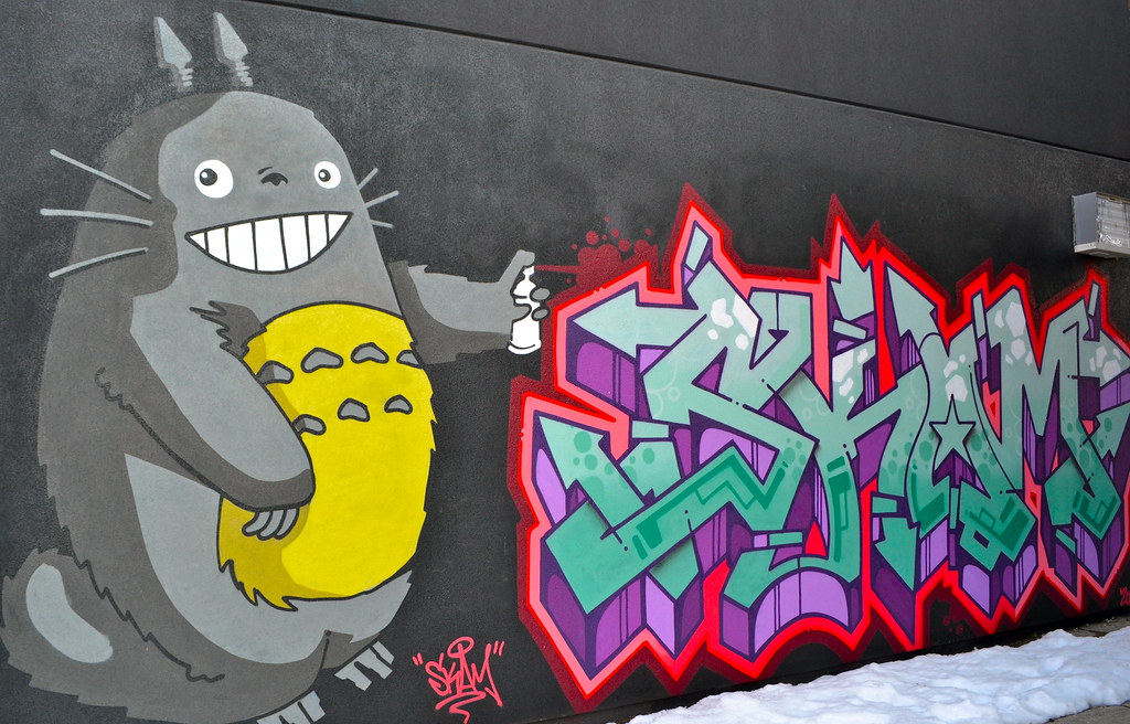 Detail Street Art Graffiti Monster Nomer 42