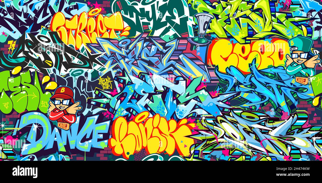 Detail Street Art Graffiti Vector Nomer 47