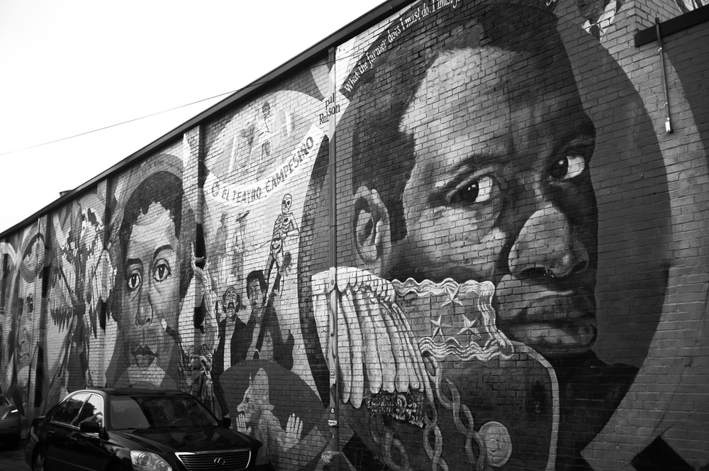 Detail Street Wallpaper Grayscale Graffiti Nomer 14