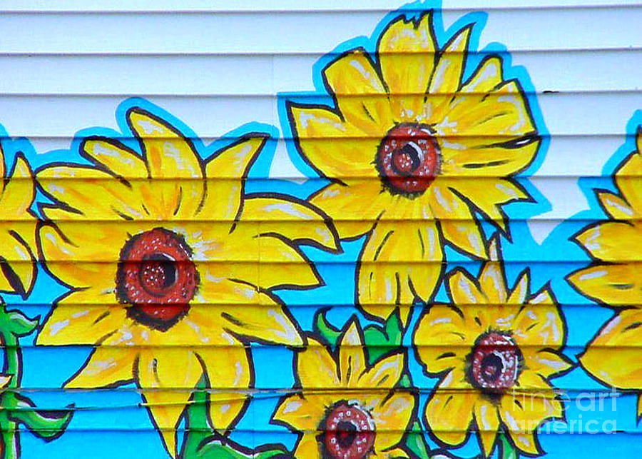 Detail Sunflower Graffiti Nomer 3