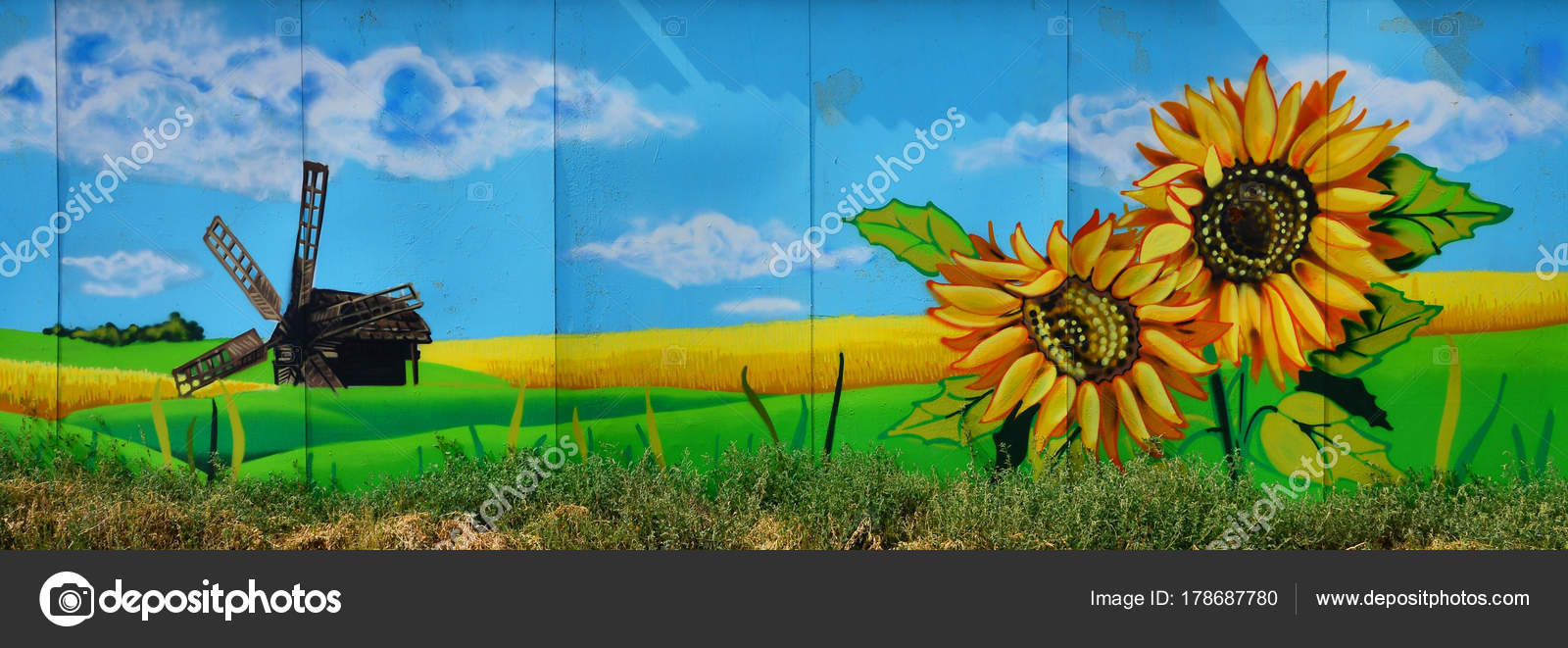 Detail Sunflower Graffiti Nomer 40