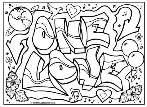 Detail Swag Graffiti Coloring Pages Nomer 11